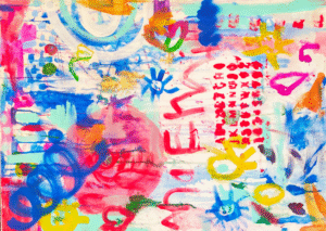 Postal Abstracto Niños