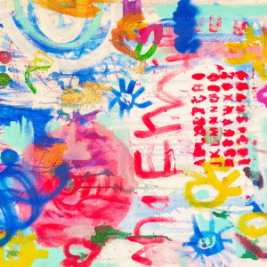 Postal Abstracto Niños